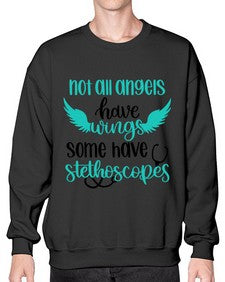 Not All Angels Have Style Style 1134# - nurse- Sweatshirt - Crew