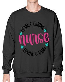 Nurse Loyal Caring Style Style 1178# - nurse- Sweatshirt - Crew