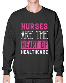 Nurses are the heart of healthcare Style 1230# - nurse- Sweatshirt - Crew