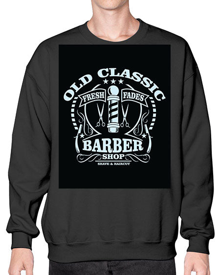 Old Classic Barber1284# - barber- Sweatshirt - Crew