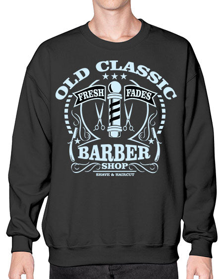 Old Classic Barber1285# - barber- Sweatshirt - Crew