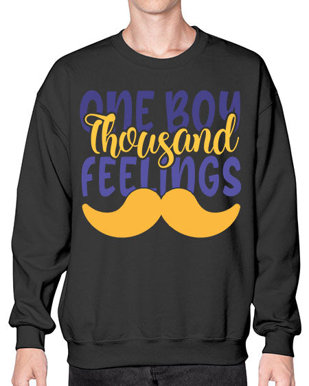 One Boy Thousand Feelings Style 173# - baby- Sweatshirt - Crew