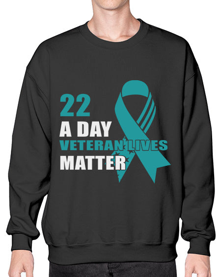 PTSD a Day Veteran 12# - PTSD- Sweatshirt - Crew