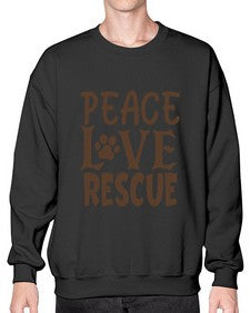 Peace Love Rescue Style 23# - cats- Sweatshirt - Crew
