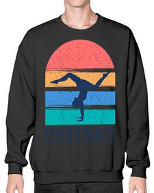 Portrait Your Perfect Form of Self 492# - yoga- Sweatshirt - Crew