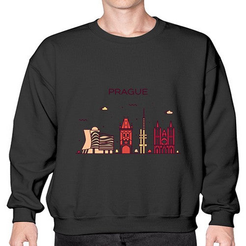Prague 1689# - cities- Sweatshirt - Crew