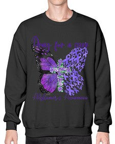 Pray For A Cure AlzheimerS Awareness 208# - alzheimers- Sweatshirt - Crew