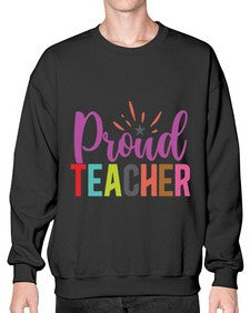 Proud Teacher 1343# - teacher- Sweatshirt - Crew