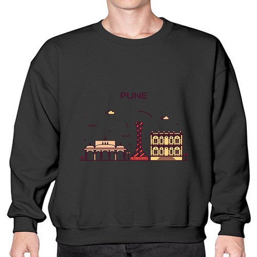 Pune 1696# - cities- Sweatshirt - Crew