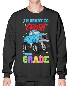 Ready to Crush third Grade 722# - third grade- Sweatshirt - Crew