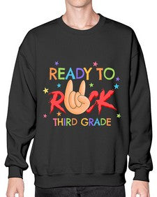 Ready to Rock third Grade 737# - third grade- Sweatshirt - Crew