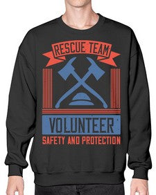 Rescue Team Volunteer Safety And Protection Style 33# - volunteer- Sweatshirt - Crew