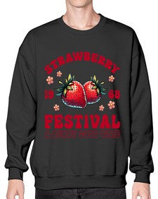 Retro Strawberry Festival 1504# - strawberry- Sweatshirt - Crew