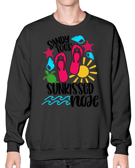 Sandy Toes Sunkissed Nose Style 27# - summer- Sweatshirt - Crew