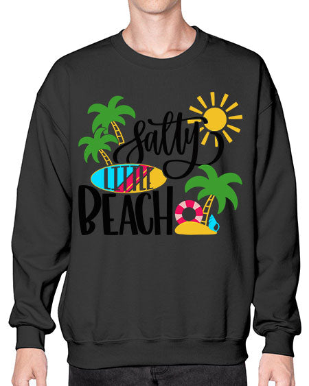 Satly Little Beach Style 26# - summer- Sweatshirt - Crew