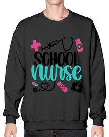 School Nurse Style Style 1378# - nurse- Sweatshirt - Crew