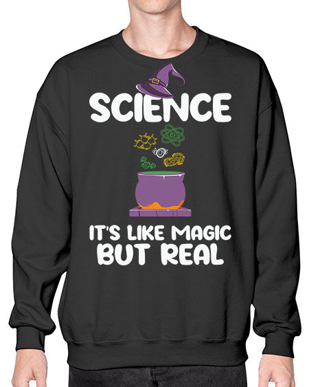 ScienceItsLikeMagicButScientistSkinite Scientist Skinite 48# - general science- Sweatshirt - Crew