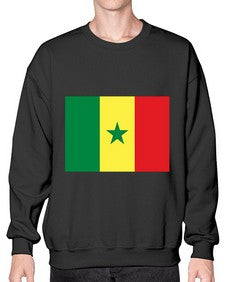 Senegal 1811# - world flags- Sweatshirt - Crew