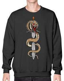 Snake 211# - cartoon animals- Sweatshirt - Crew