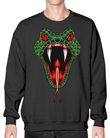 Snake 212# - cartoon animals- Sweatshirt - Crew