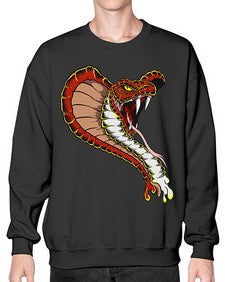 Snake 213# - cartoon animals- Sweatshirt - Crew