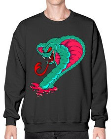 Snake 215# - cartoon animals- Sweatshirt - Crew