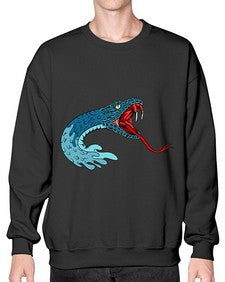 Snake 219# - cartoon animals- Sweatshirt - Crew