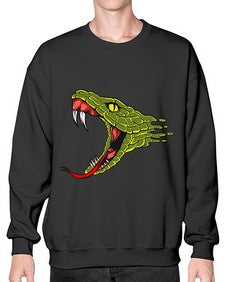 Snake 221# - cartoon animals- Sweatshirt - Crew