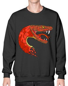 Snake 223# - cartoon animals- Sweatshirt - Crew