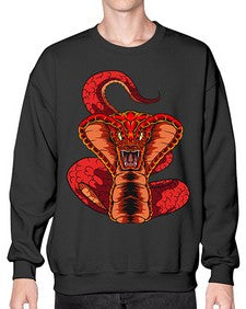 Snake 225# - cartoon animals- Sweatshirt - Crew