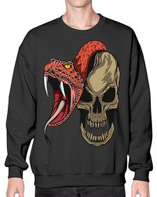 Snake 226# - cartoon animals- Sweatshirt - Crew