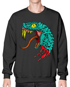Snake 227# - cartoon animals- Sweatshirt - Crew