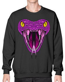 Snake 228# - cartoon animals- Sweatshirt - Crew