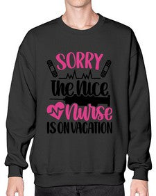 Sorry The Nice Nurse Style Style 1422# - nurse- Sweatshirt - Crew