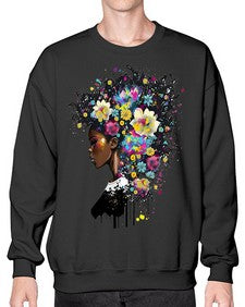 Sparkling Black Girl Design 2# - black girls or women- Sweatshirt - Crew
