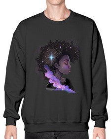 Sparkling Black Girl Design 4# - black girls or women- Sweatshirt - Crew