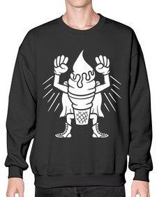 Super ice cream 246# - cartoon food- Sweatshirt - Crew