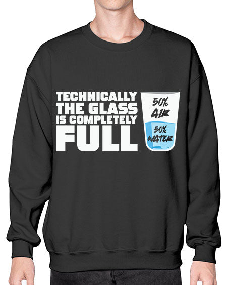 TechnicallytheGlassiscompletelyScientistSkinite Scientist Skinite 22# - general science- Sweatshirt - Crew