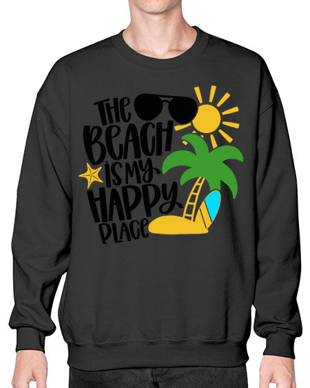 The Beach Is My Happy Place Style 12# - summer- Sweatshirt - Crew