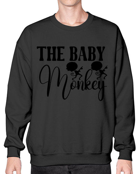 The baby monkey  - monkey- Sweatshirt - Crew