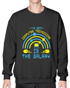The best computer technician in the galaxy 13# - computer- Sweatshirt - Crew