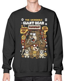 The incredible bear 251# - cartoon animals- Sweatshirt - Crew