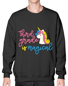 Third Grade Is Magical 963# - third grade- Sweatshirt - Crew