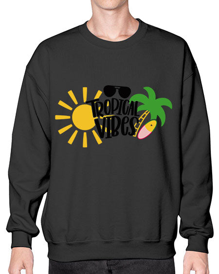 Tropical Vibes Style 9# - summer- Sweatshirt - Crew