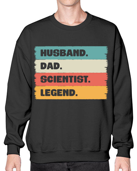 VintageHusbandDadScientistLegendScientistSkinite Scientist Skinite 14# - general science- Sweatshirt - Crew
