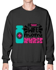 Wife Mom Nurse Style Style 1642# - nurse- Sweatshirt - Crew