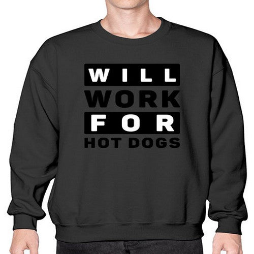 Will Work For Style 1# - dogs- Sweatshirt - Crew