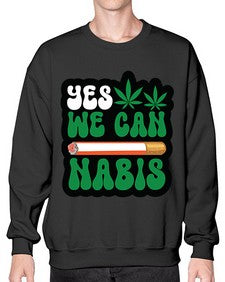 Yes we can nabis 1260# - marijuana- Sweatshirt - Crew