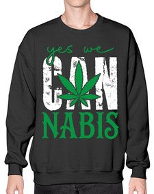 Yes we can nabis 1261# - marijuana- Sweatshirt - Crew