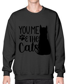 You Me The Cat Style 110# - cats- Sweatshirt - Crew